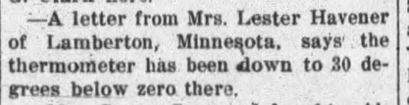 Clipping from Gibson City Courier